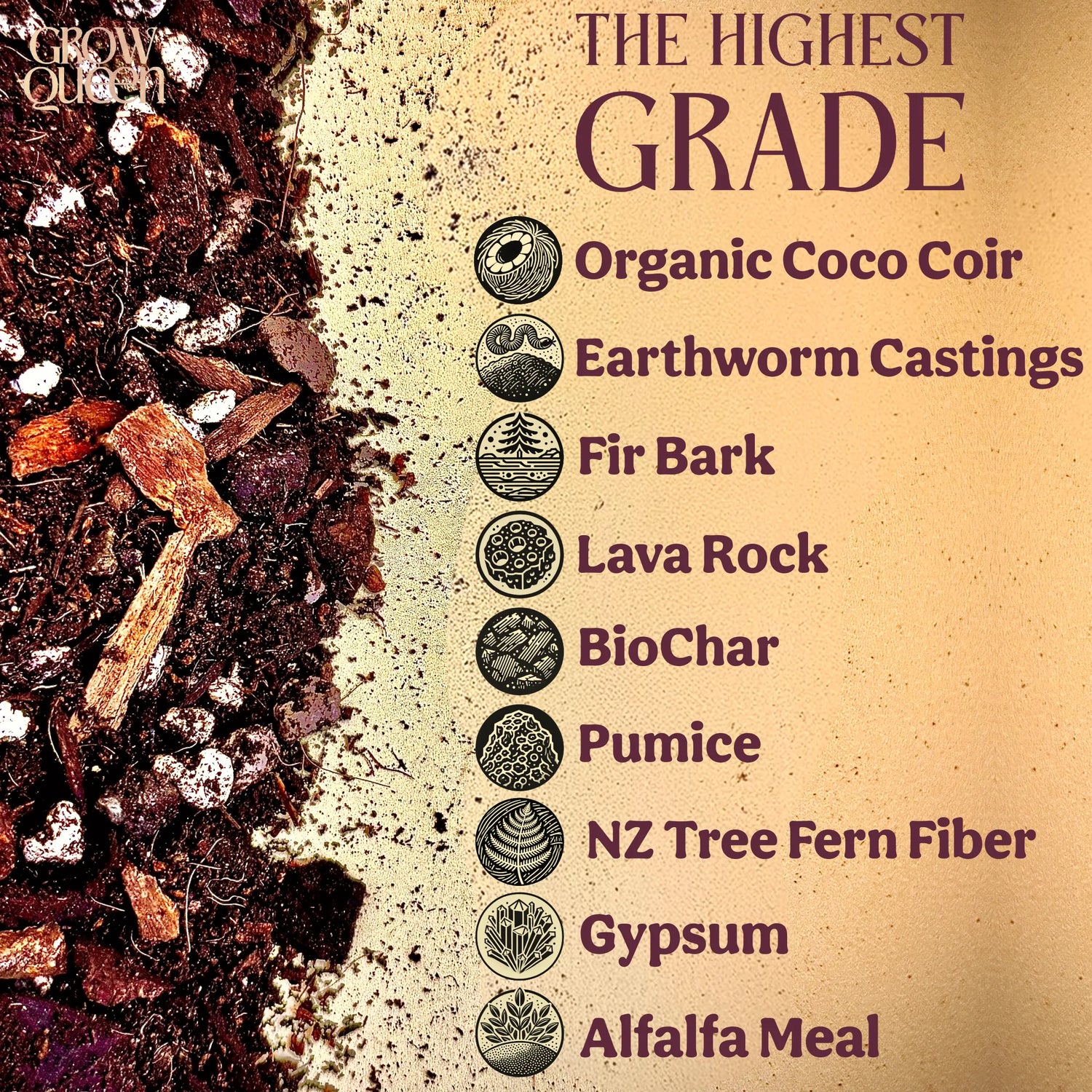 Craft Aroid Potting Mix for Indoor Tropical Plants & Houseplants Grow Queen