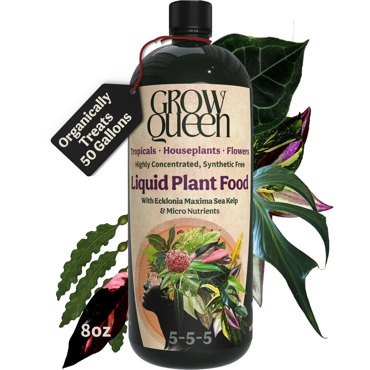 Organic 5-5-5 Liquid Plant Food - 8oz bottle