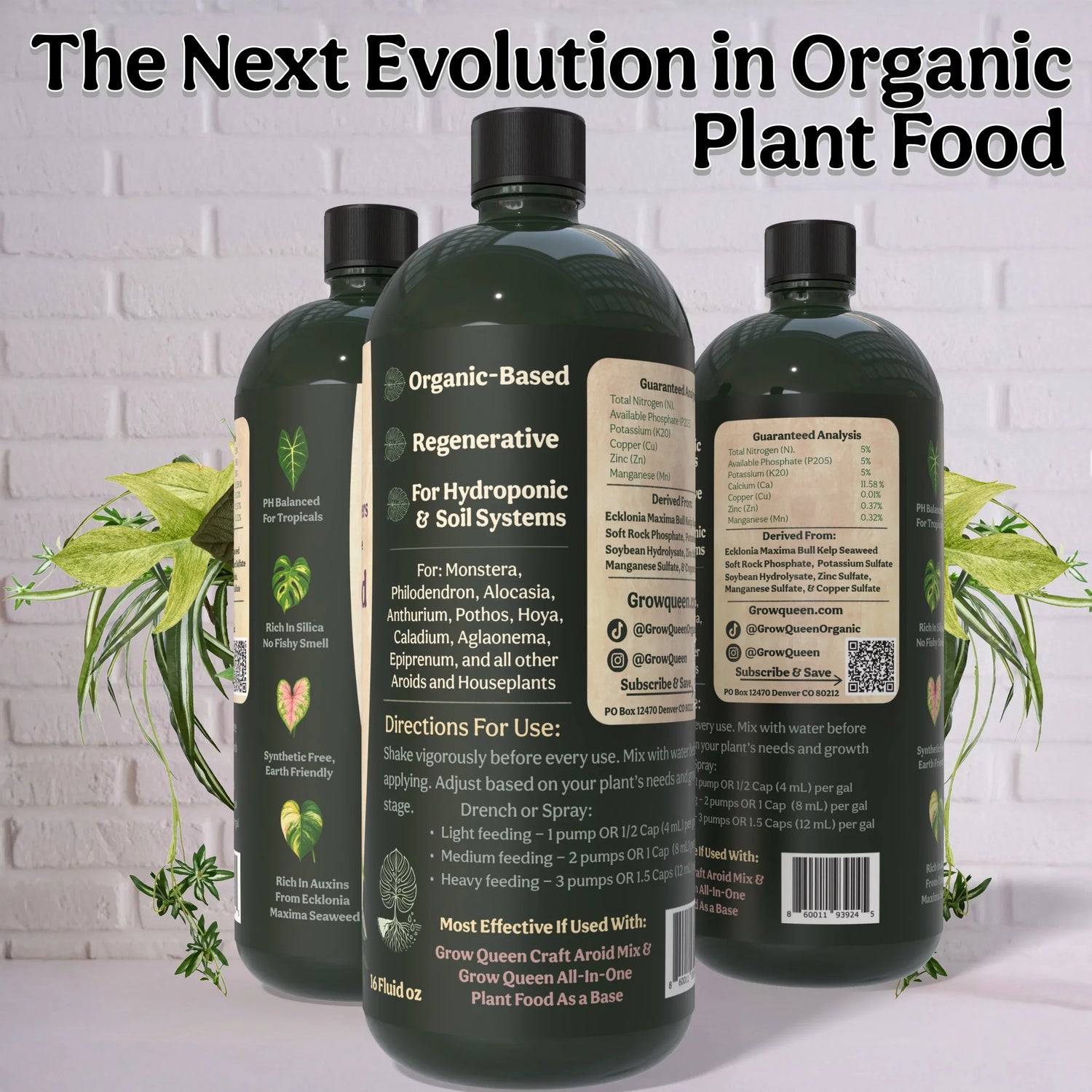The Next Evolution in Organic Plant Food - back label