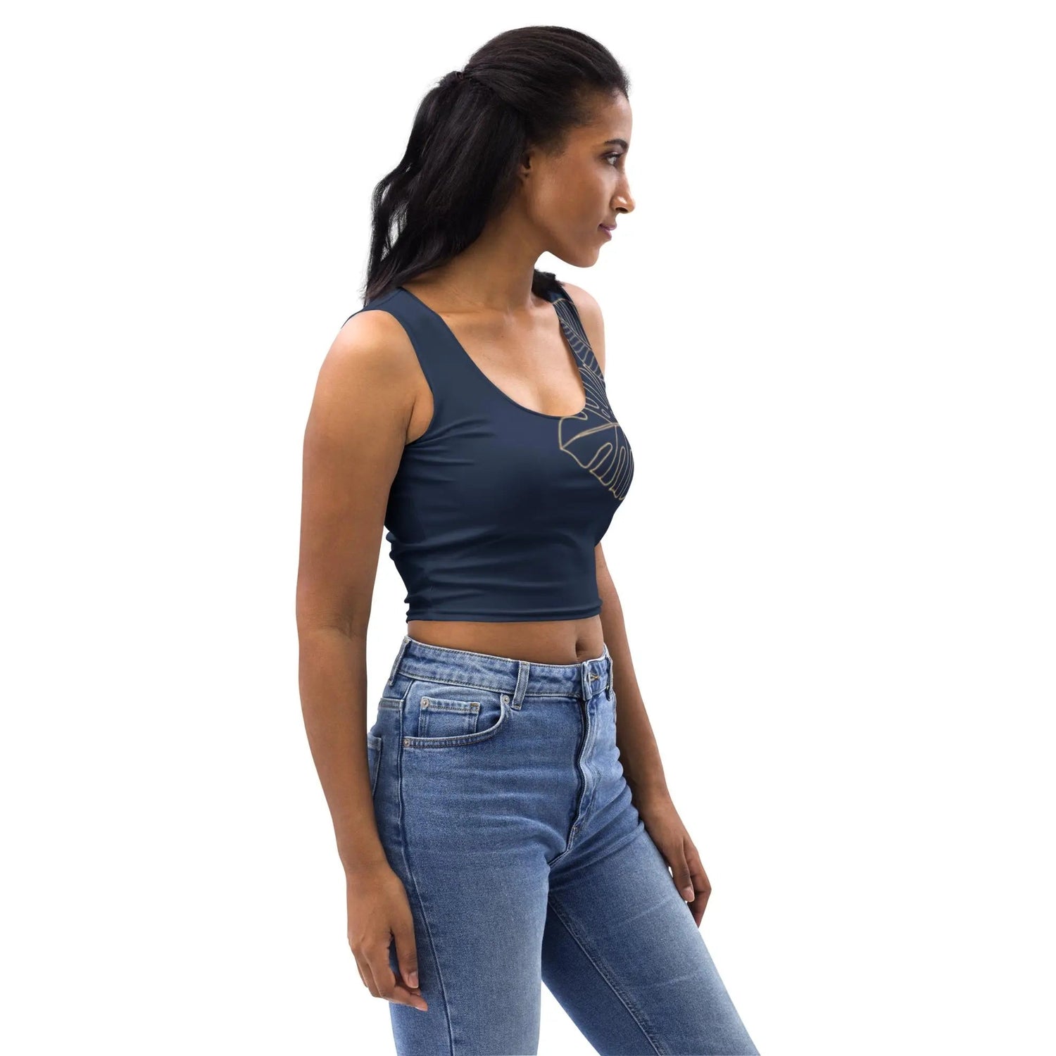GQ Monstera Crop Tank top - Grow Queen