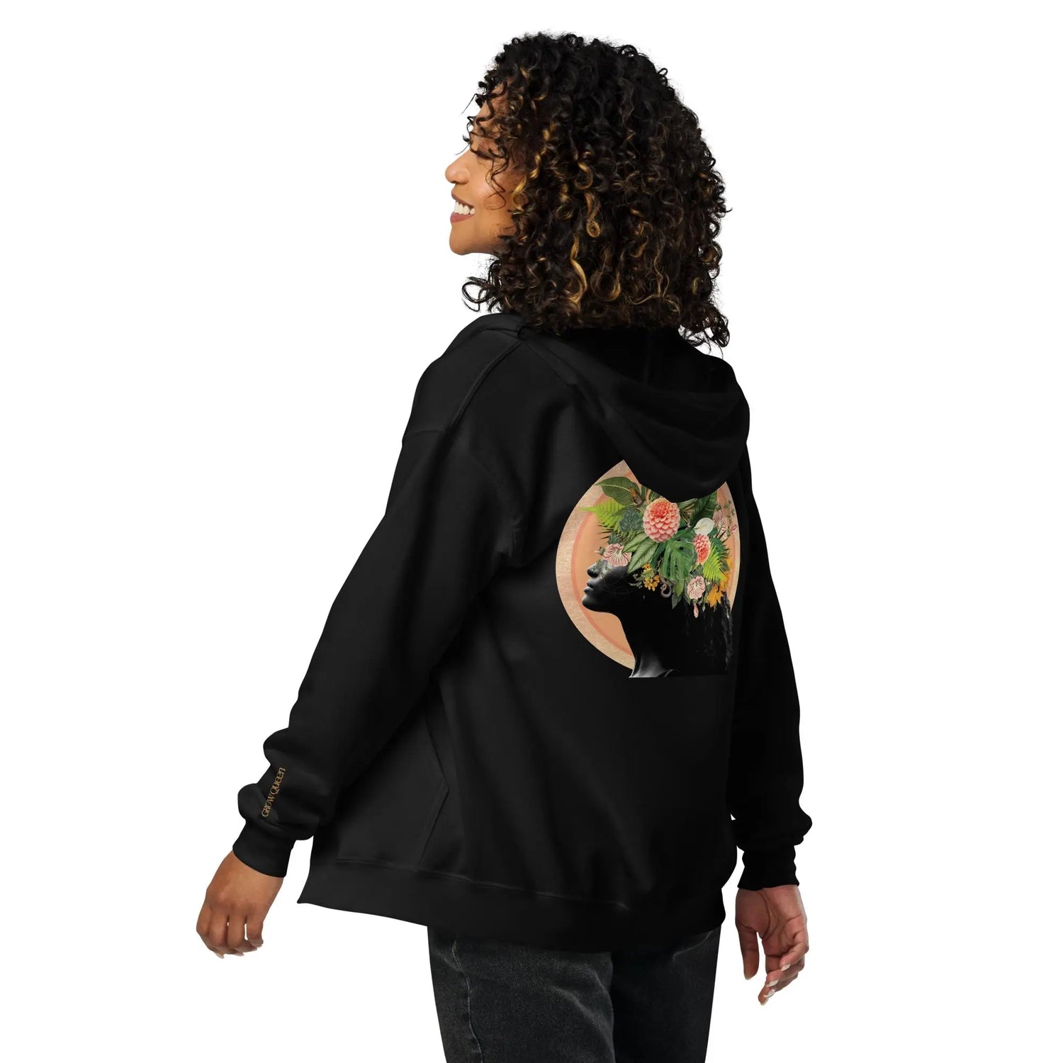 Unisex heavy blend zip hoodie Grow Queen