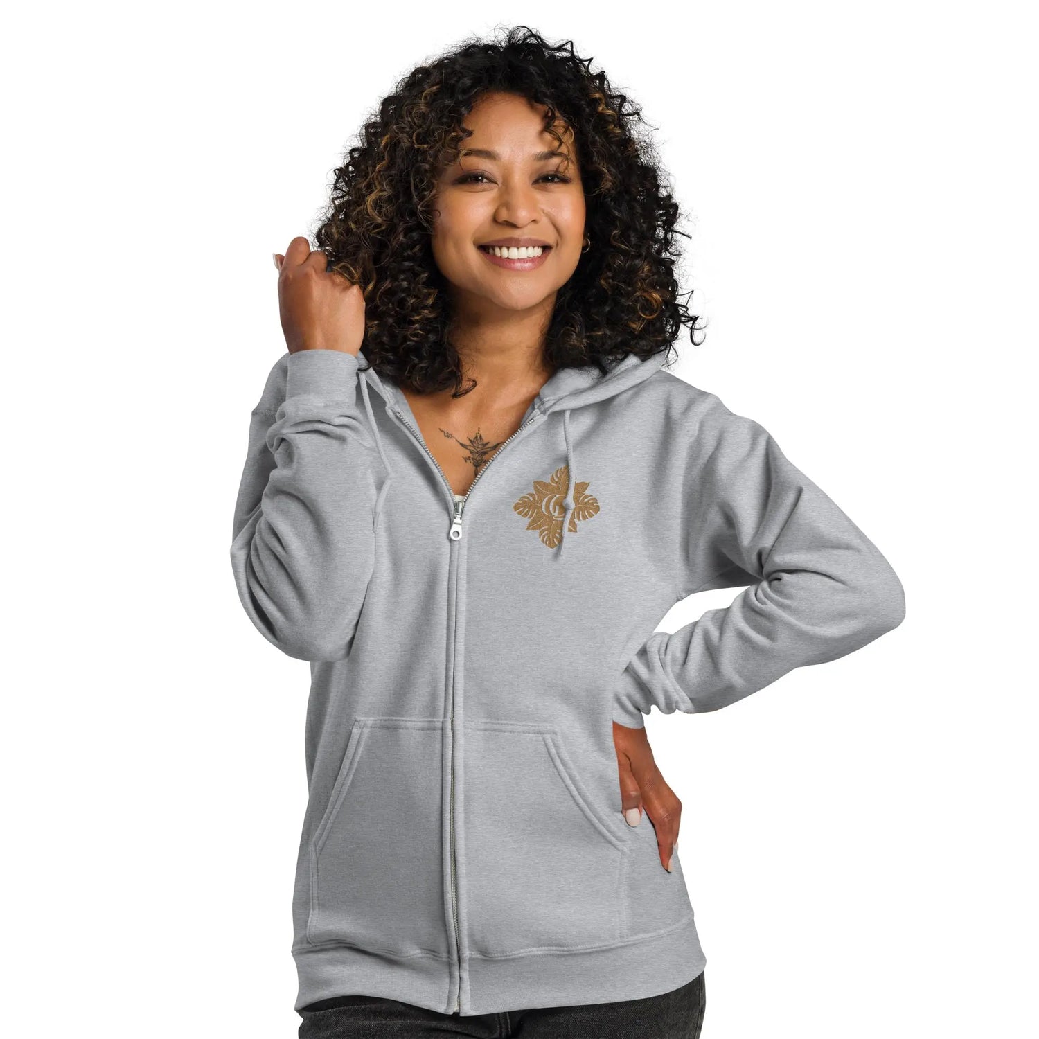 Unisex heavy blend zip hoodie Grow Queen