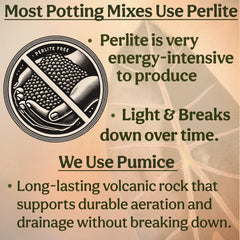 Most Potting Mixes Use Perlite - We Use Pumice