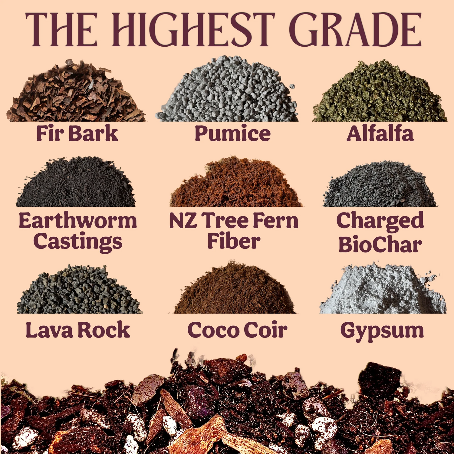 The Highest Grade Ingredients
