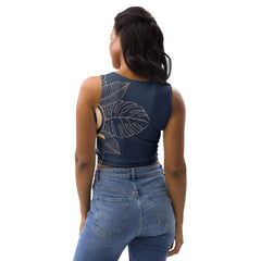 GQ Monstera Crop Tank top - Grow Queen