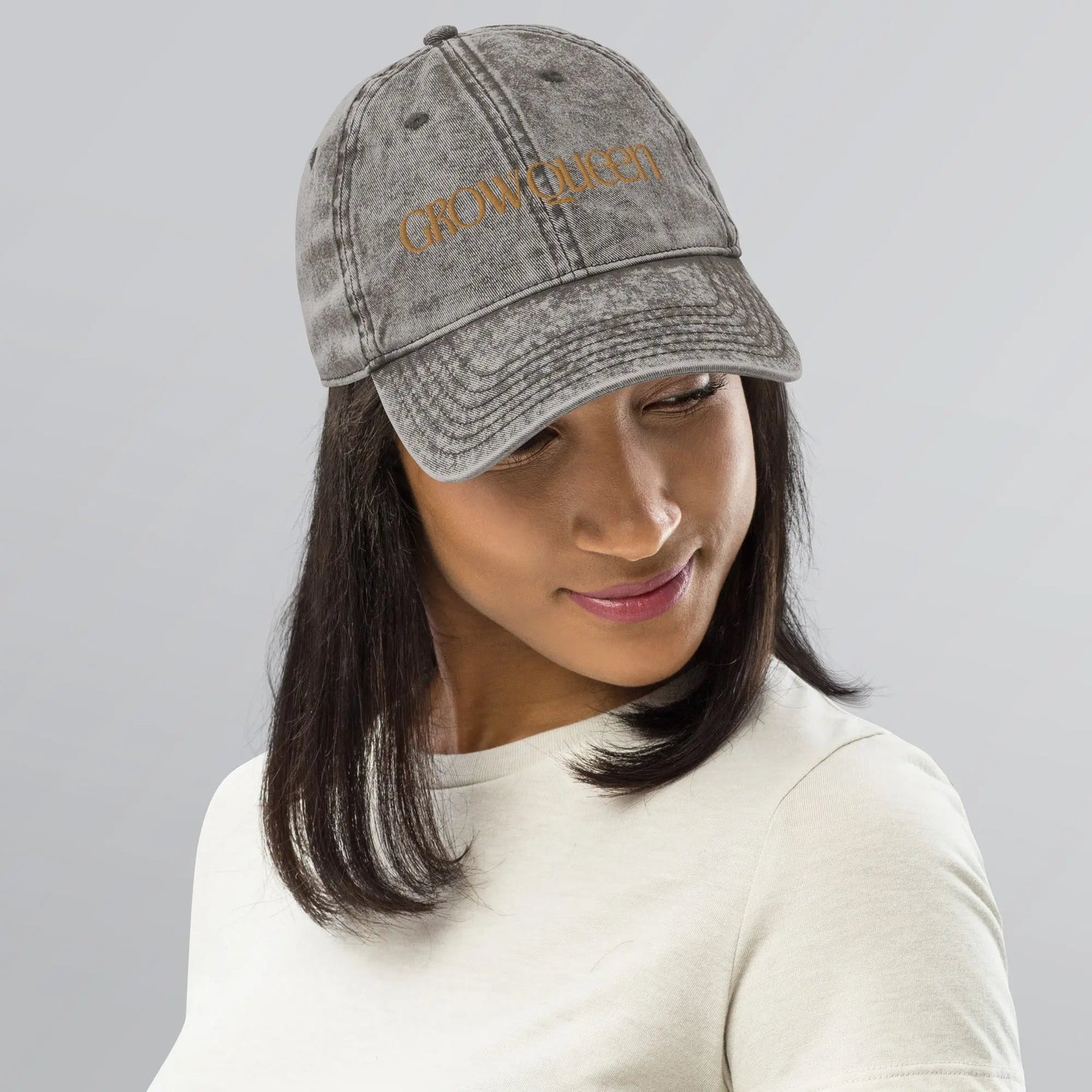 Grow Queen Vintage Cotton Twill Cap - Grow Queen