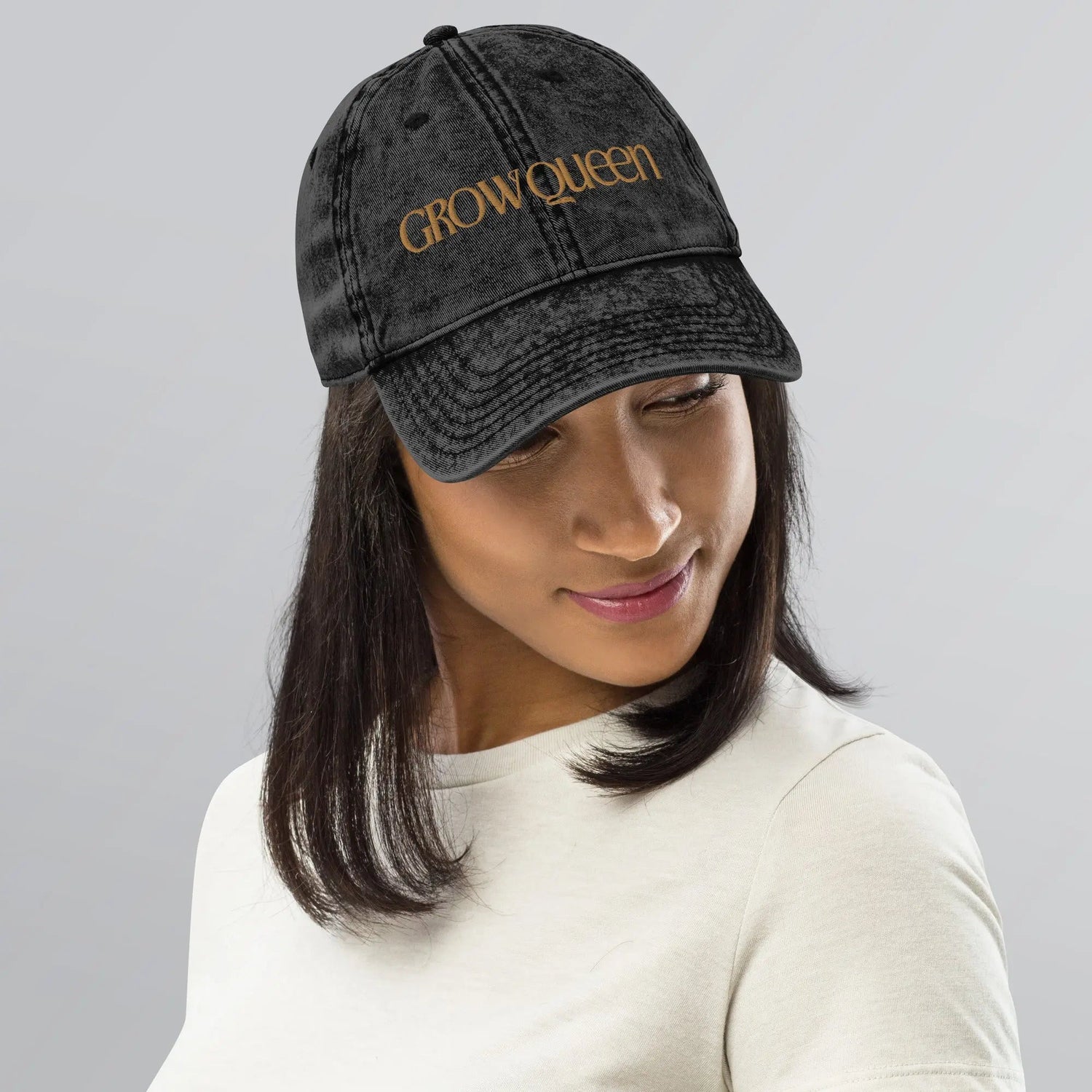 Grow Queen Vintage Cotton Twill Cap - Grow Queen