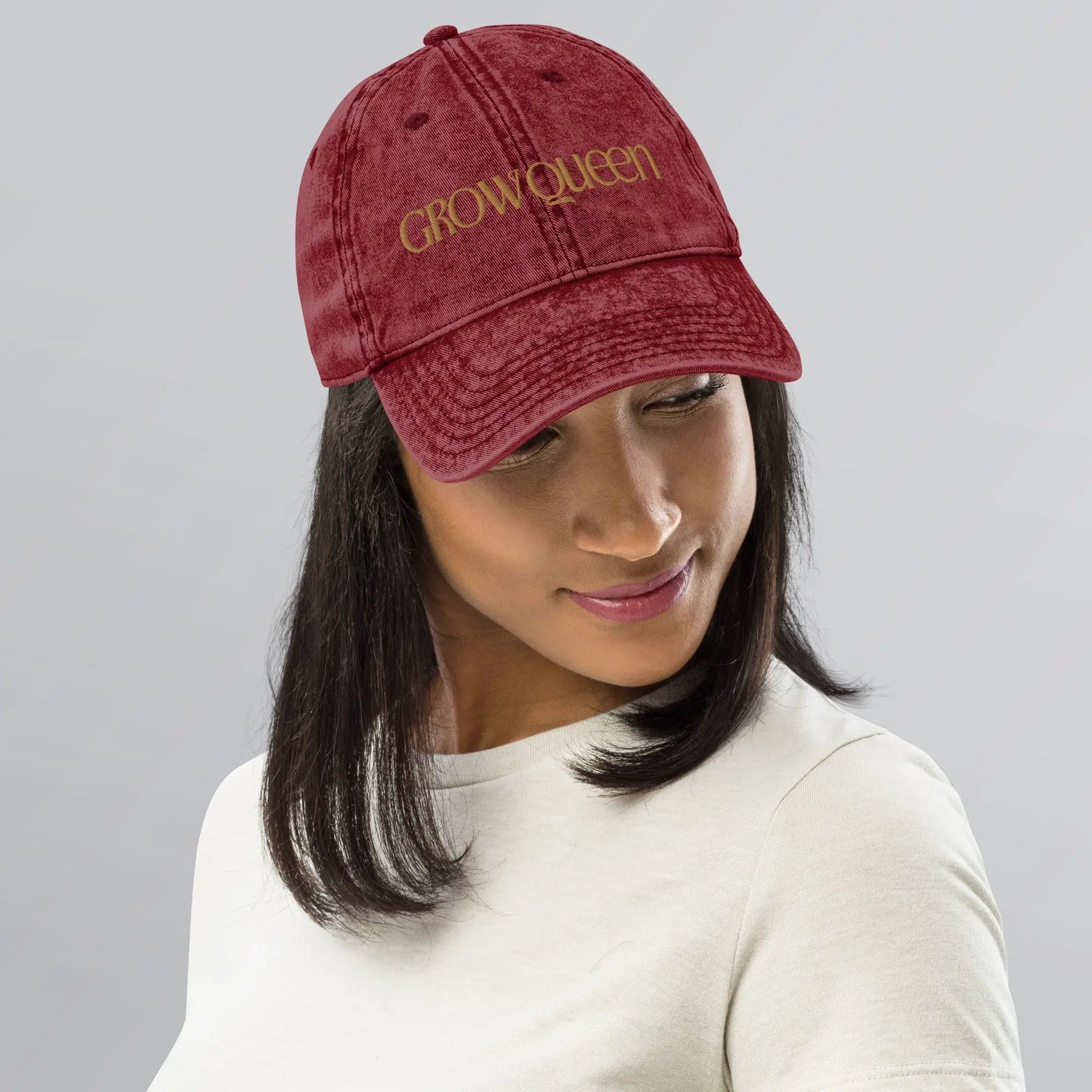 Grow Queen Vintage Cotton Twill Cap - Grow Queen