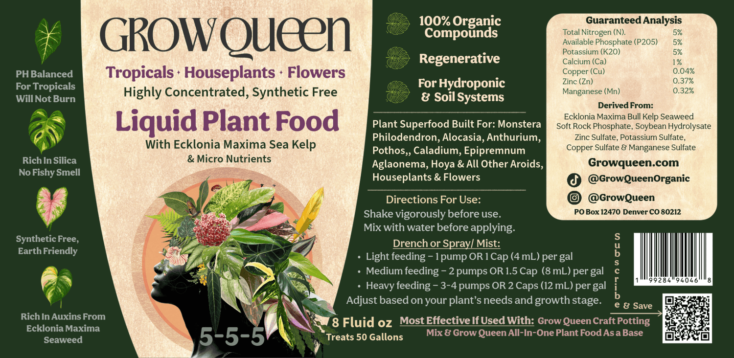 Organic 5-5-5 Liquid Plant Food - Grow Queen